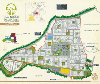 map bahria town Safari valle